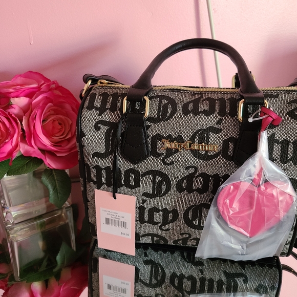 Juicy Couture Black and Grey w/pink accents - Picture 1 of 3
